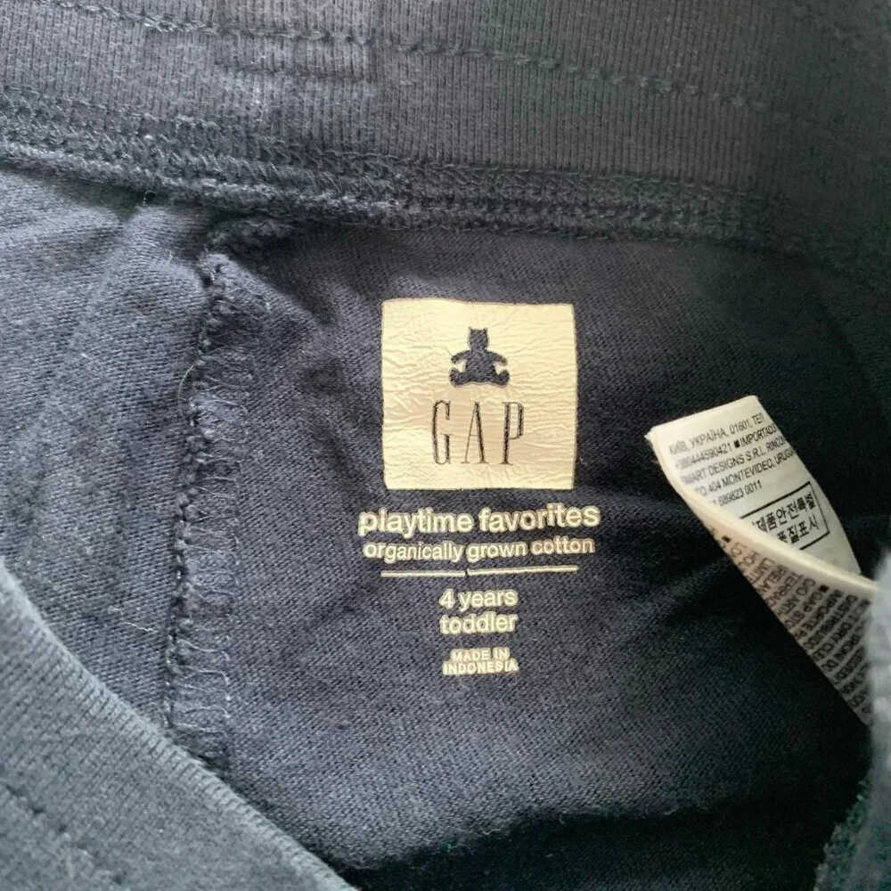 5/$25 Gap Kids‎ Playtime Favorites Navy Blue Organic Cotton Shorts Toddler 4T